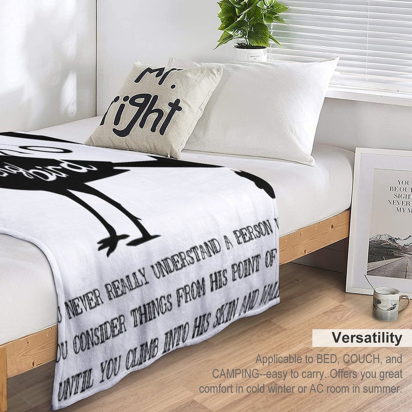 To Kill A Mocking Bird Sustainable Throw Blanket