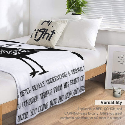 To Kill A Mocking Bird Sustainable Throw Blanket