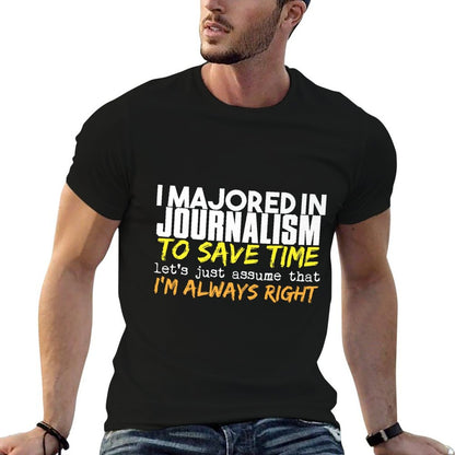 Journalism Major Gift for Back to School Gift Premium  Heathered Texture T-Shirt
