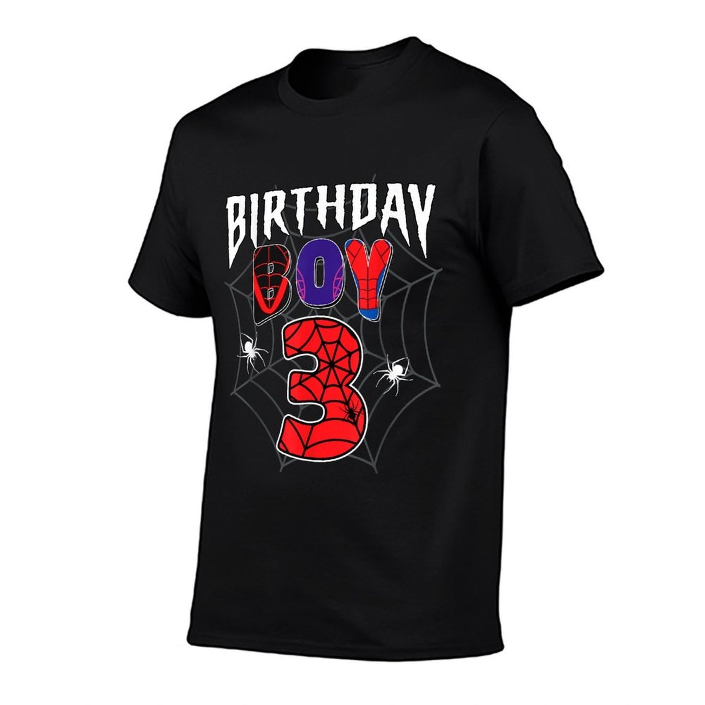 Birthday Boy 3 It's My 3rd Birthday Spider Party 3 Year Old  Stretchy T-Shirt