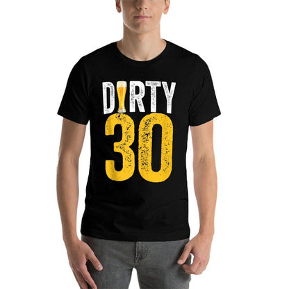 Dirty Thirty 30 Year Old Birthday Decorations Beer  Summer-ready Fabric T-Shirt