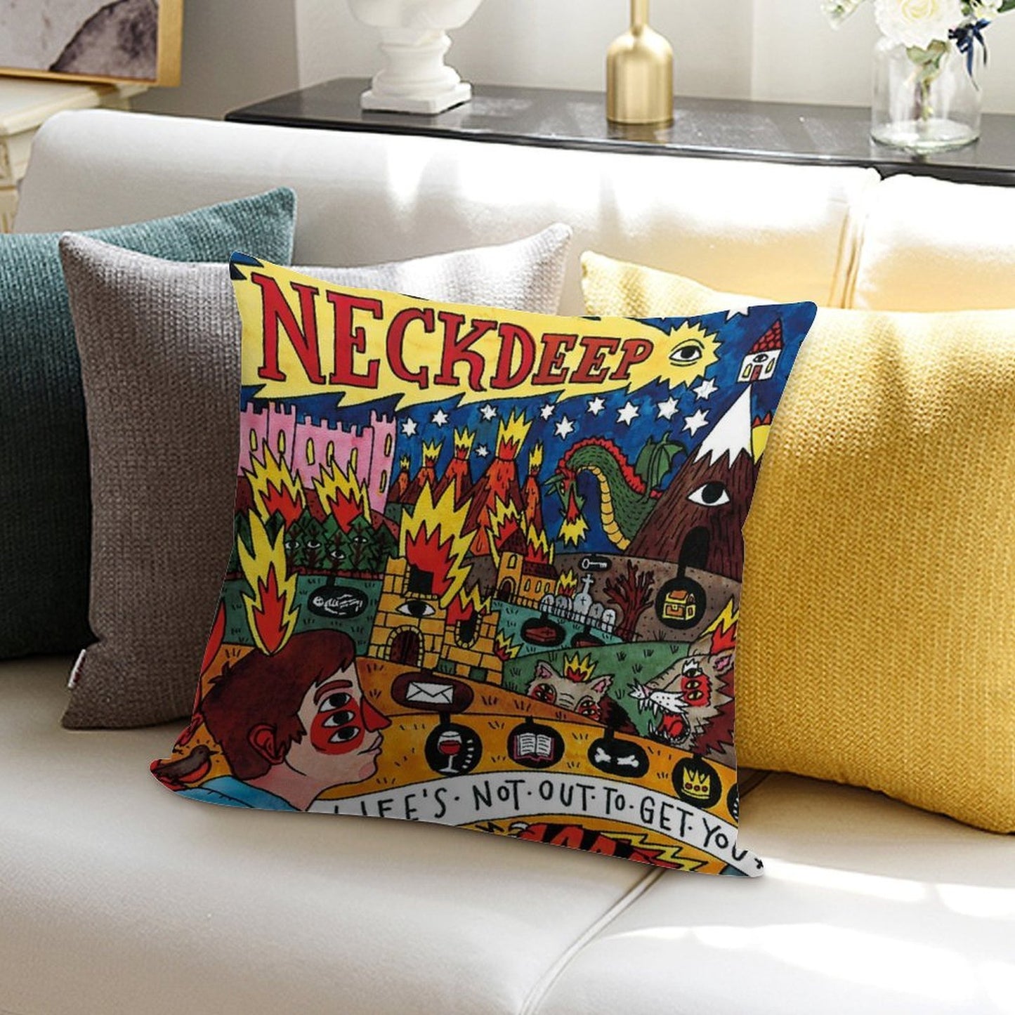 Life's Not Out To Get You Soft Durable Construction Throw Pillow