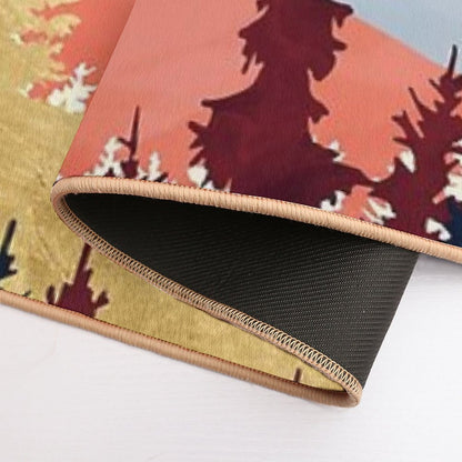 Grapefruit Sky  Slip-Resistant Bath Mat