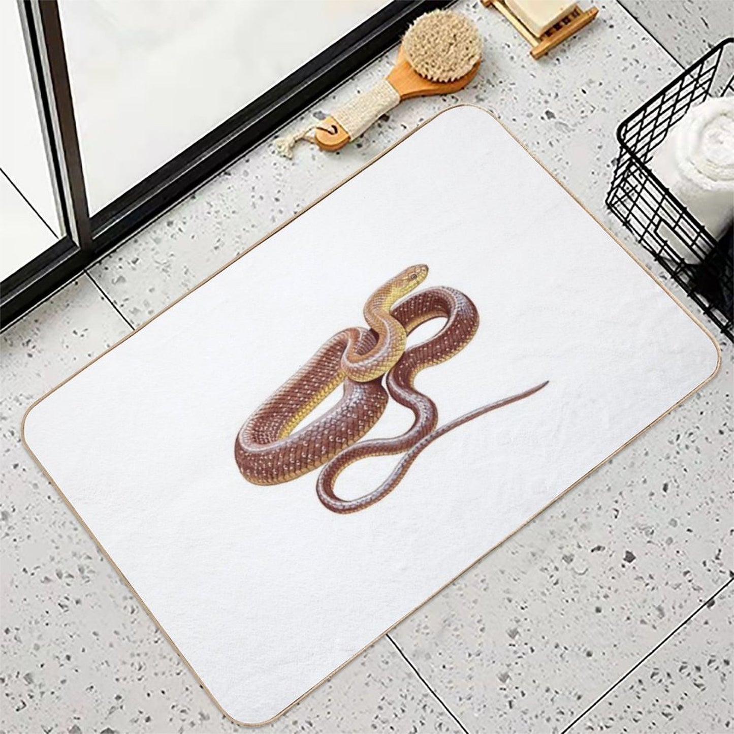 Aesculapian Snake  Anti-Trip Bath Mat