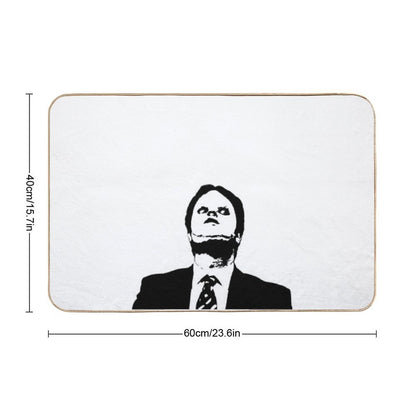 Dwight CPR Dummy Mask Face Hello Clarice  Easy To Clean Bath Mat