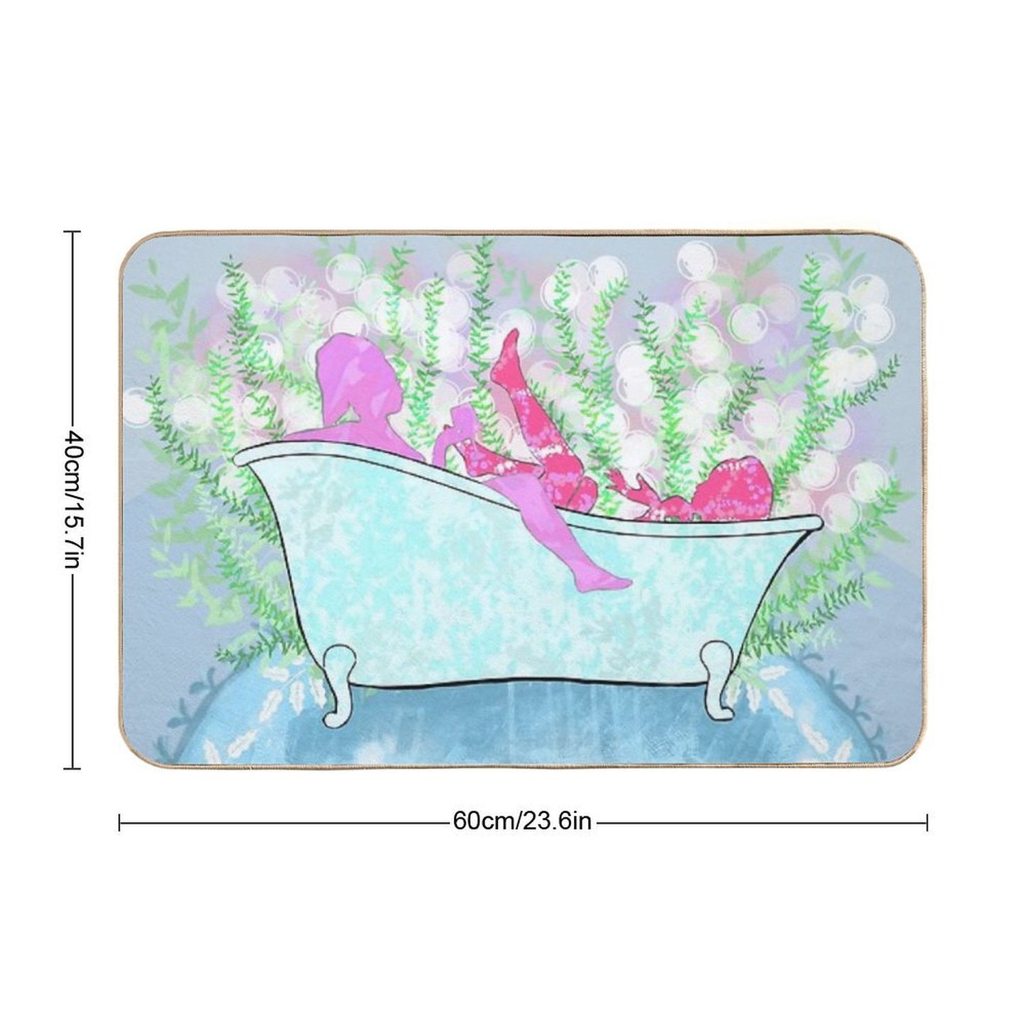 Bath Tub Vibes  Slip-Resistant Bath Mat