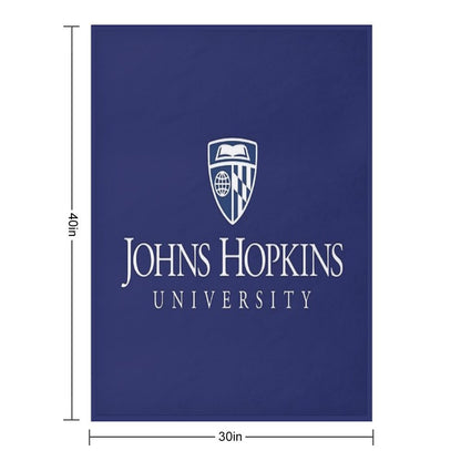 Midnight Johns Hopkins University Alpha Quick-dry Throw Blanket
