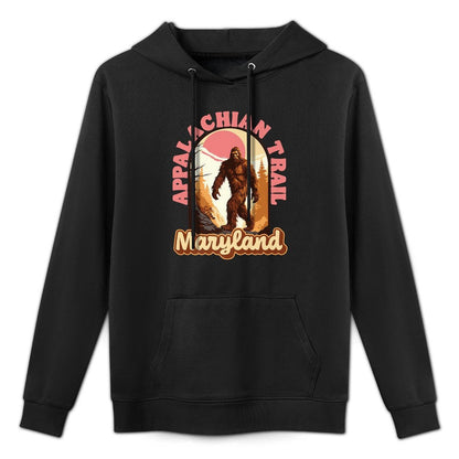 Maryland Appalachian Trail Vintage Hiking Bigfoot Sasquatch Premium Unisex Design Hoodie