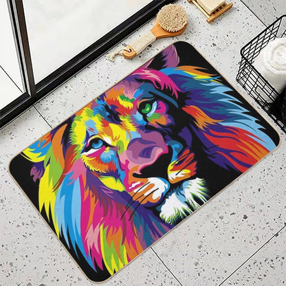 Lion Cute Animals  Eco-Friendly Bath Mat