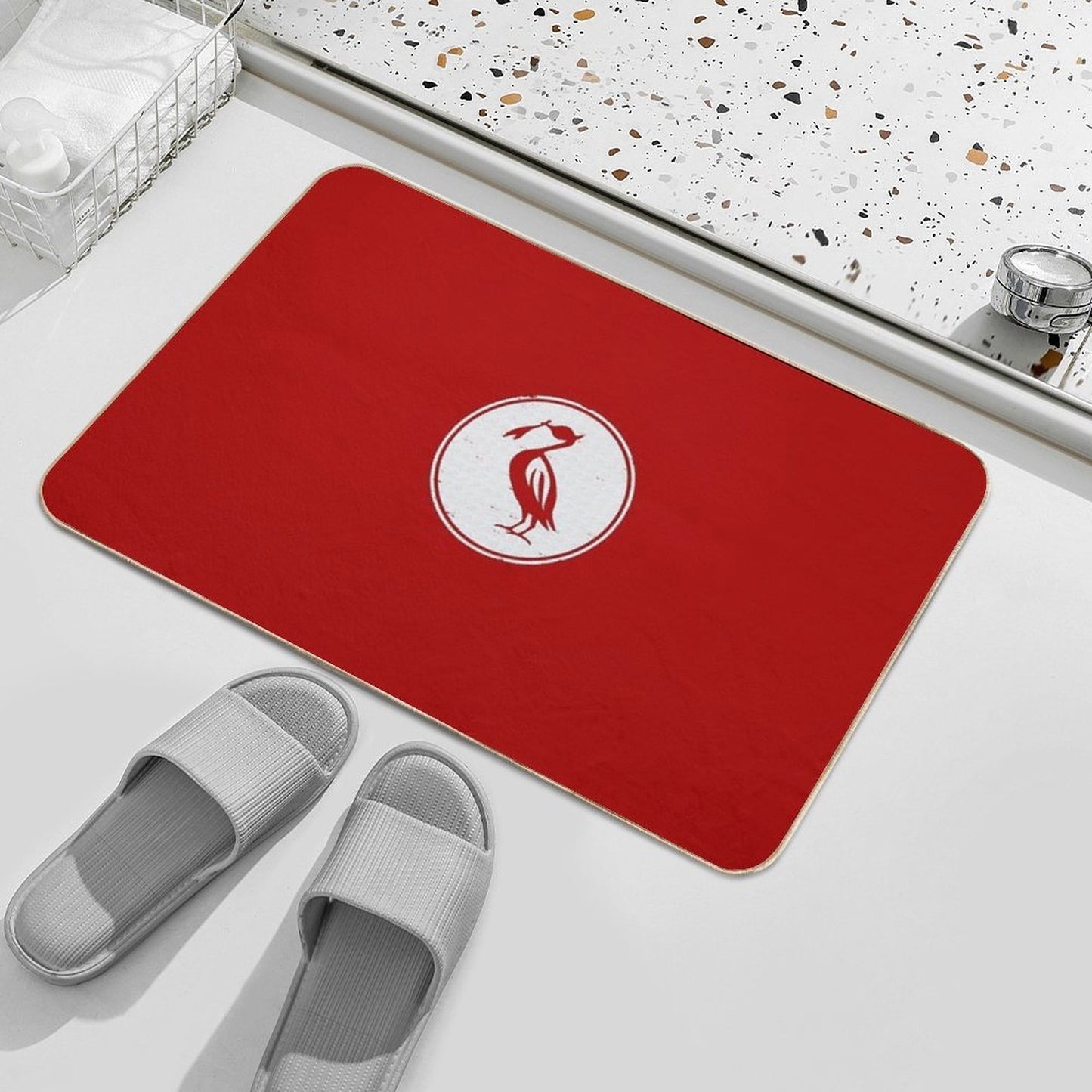 Retro Liverbird  Multi-Purpose Bath Mat