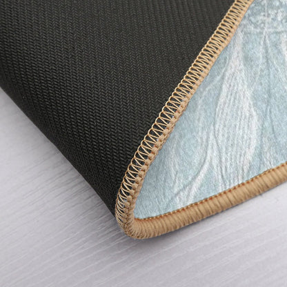 Mandala Flower of Life, Sunflower, Soft Teal  Versatile Bath Mat