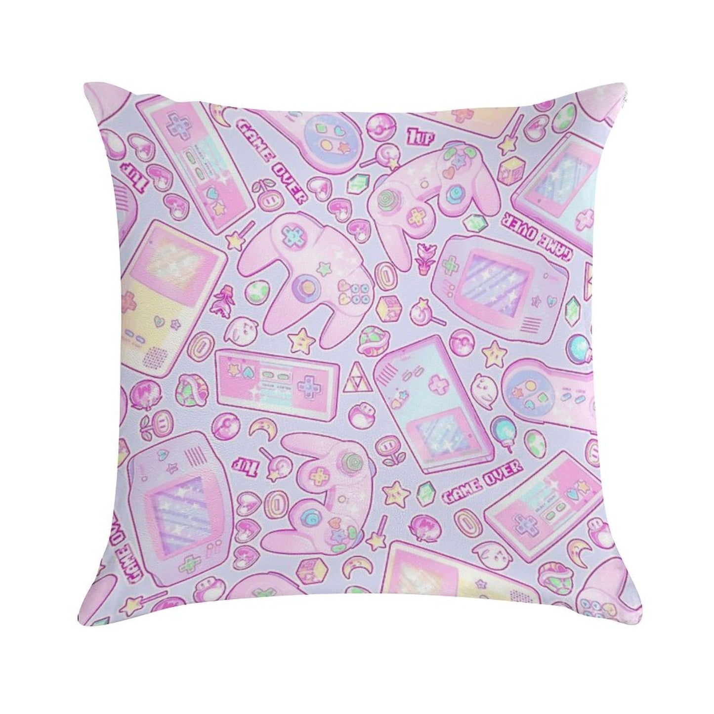Game Over! Soft Shrink-Resistant Throw Pillow