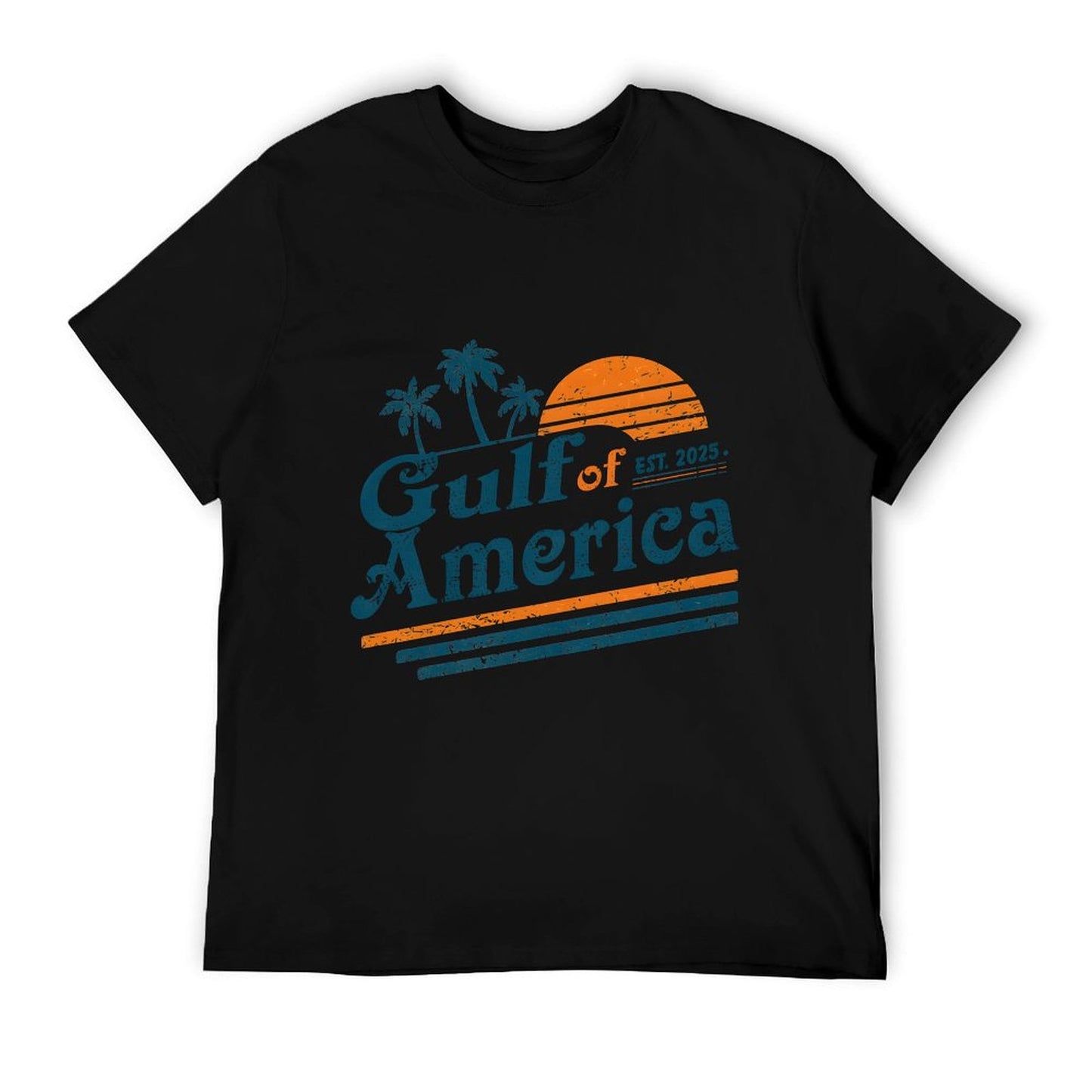 Gulf of US America Shirt Retro Golf of US America Shirt Sweatshirt Ribbed Collar T-Shirt