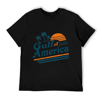 Gulf of US America Shirt Retro Golf of US America Shirt Sweatshirt Ribbed Collar T-Shirt