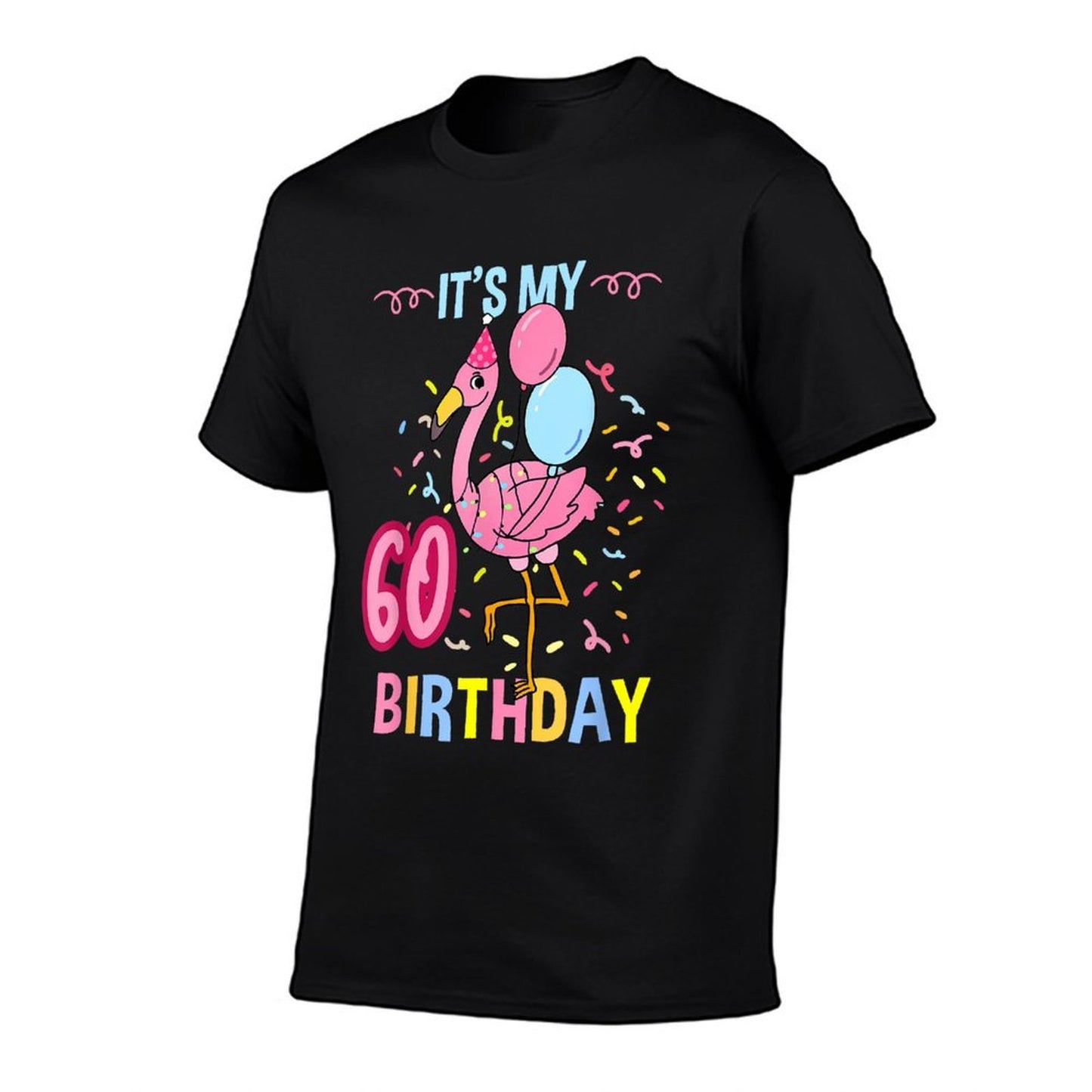 Its My 60th Birthday Flamingo  Vintage-inspired T-Shirt