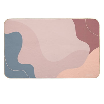 Abstract Waves Pattern  Non-Slip Bath Mat