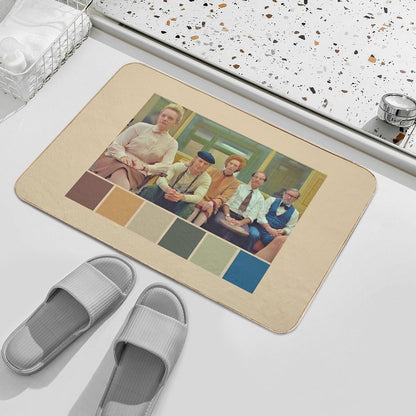 The French Dispatch Palette  Dirt-Trapping Bath Mat