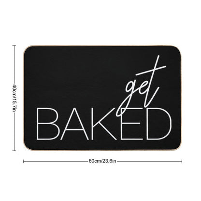 Get Baked White  Toxin-Free Bath Mat