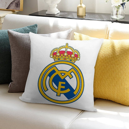 The Madrid CF Logo Soft Luxury Feel Throw Pillow
