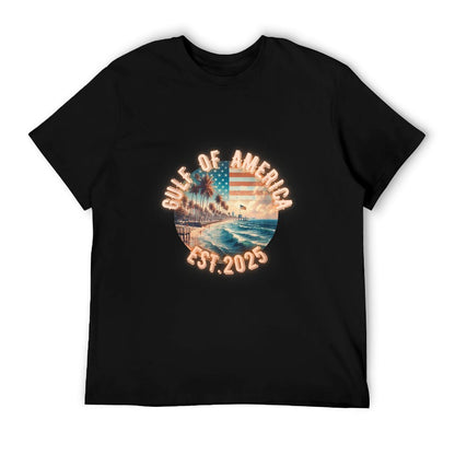 Funny Gulf Of Us America Est 2025 Retro Breathable T-Shirt