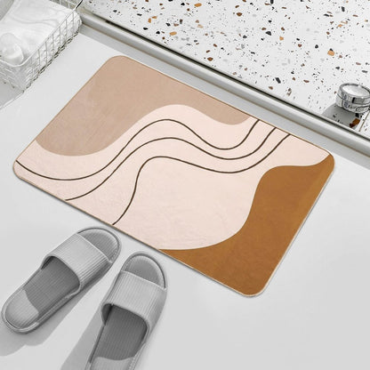 Abstract Minimalist  Anti-Trip Bath Mat