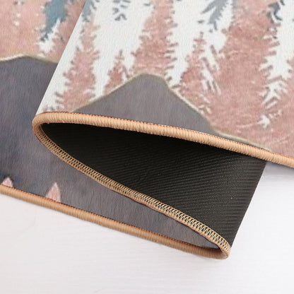 Winter Peaks  Fade-Resistant Bath Mat