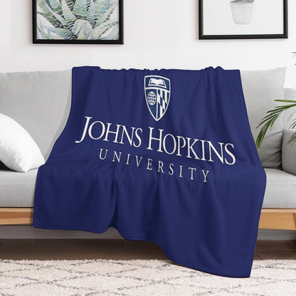 Midnight Johns Hopkins University Alpha Quick-dry Throw Blanket