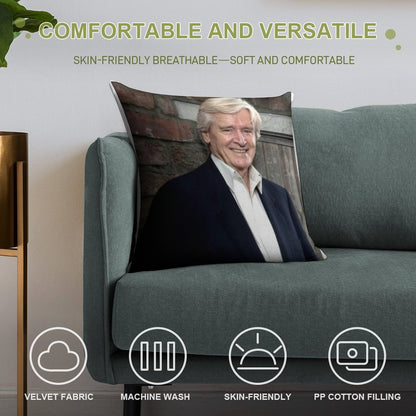 CORRIE LEGENDS KEN BARLOW Soft High-Density Material Throw Pillow