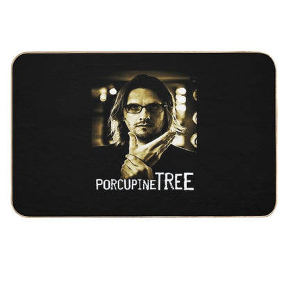 Retro Vintage Porcupine Tree Retro Wave  Dirt-Trapping Bath Mat