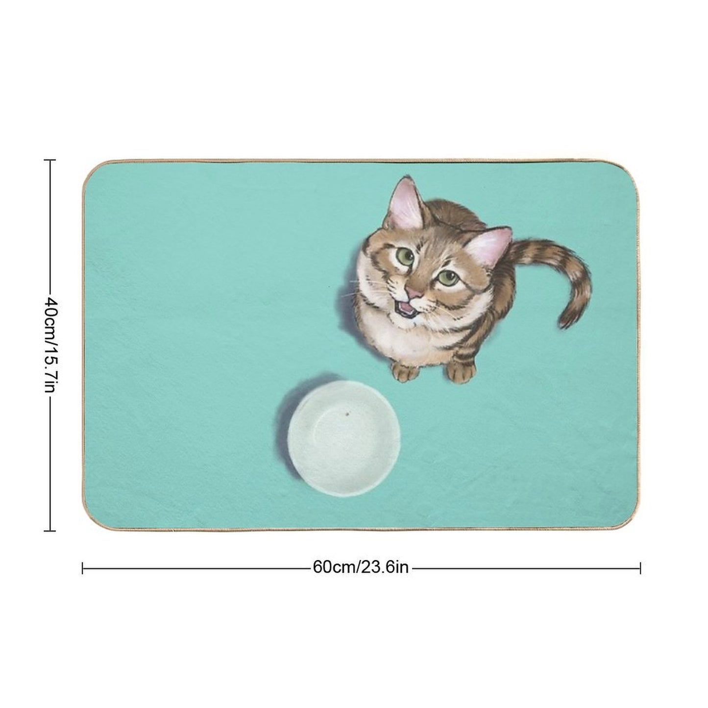 Hungry Cat  Easy To Clean Bath Mat