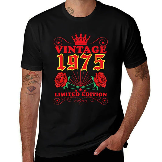 Vintage 50th Birthday Decorations Vintage 1975 50 Years Old  Classic T-Shirt