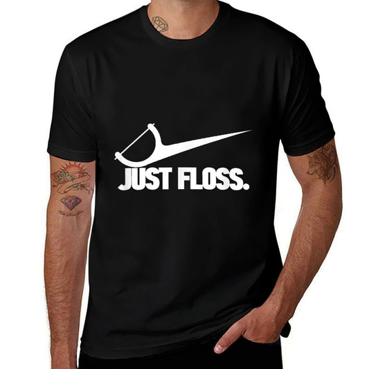Funny Dentist Just Floss Dental Office Gift  Graphic-printed T-Shirt