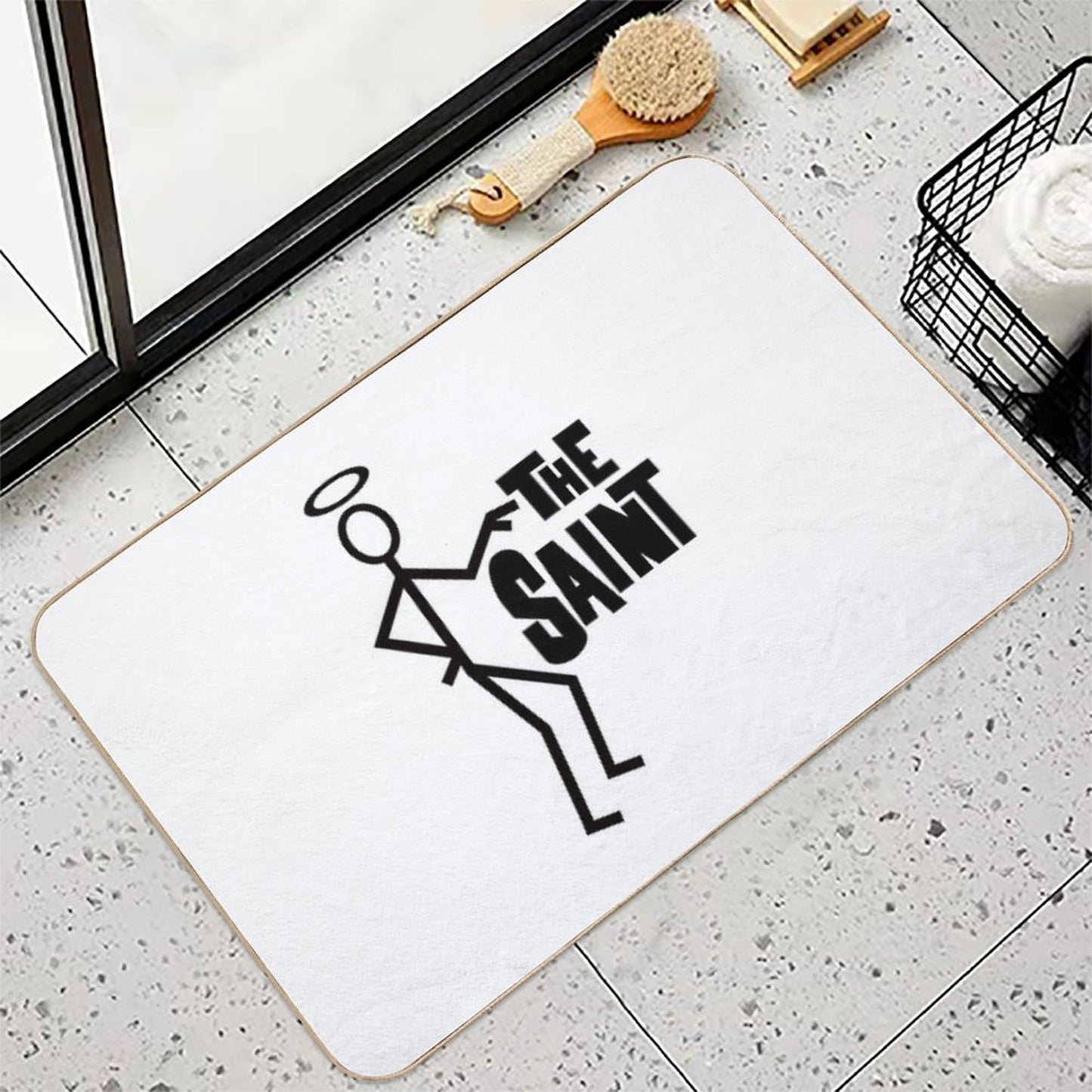 British 20th Century Classic TV Icon S1 V2a  Pet-Safe Bath Mat