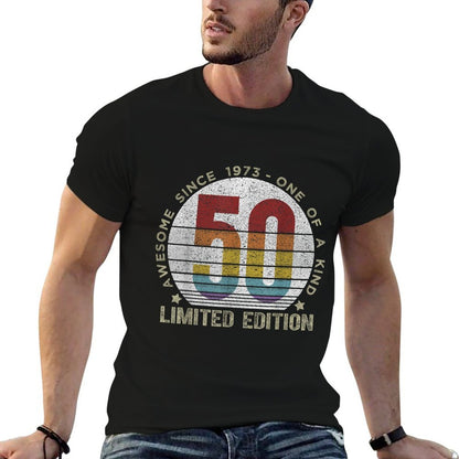 Vintage 1973 50 Year Old Gifts Limited Edition 50th Birthday  Polyester Blend T-Shirt
