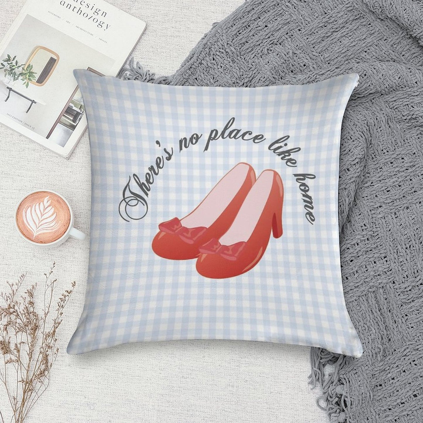 The Ruby Slippers Soft Easy Maintenance Throw Pillow