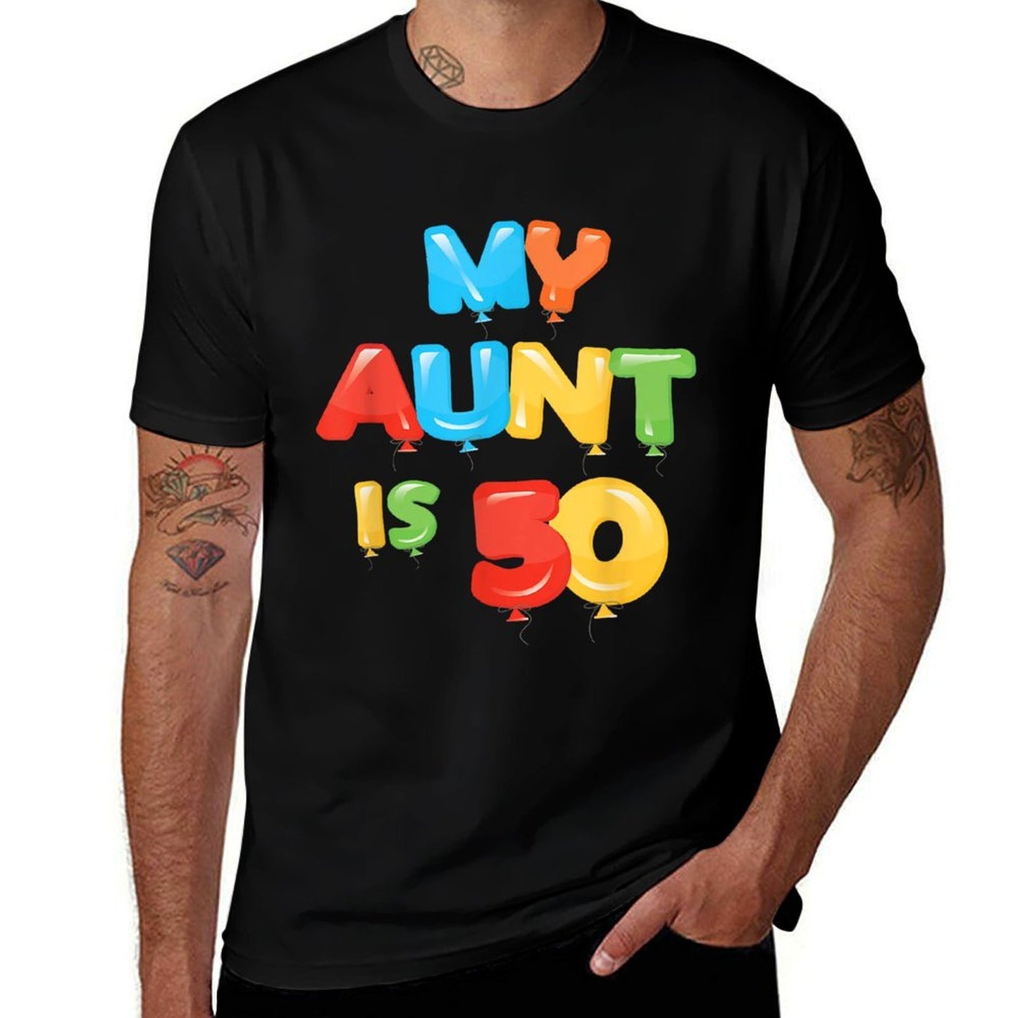 My Aunt Is 50 Years Old 50th Auntie Birthday Design For Her  Vintage-inspired T-Shirt