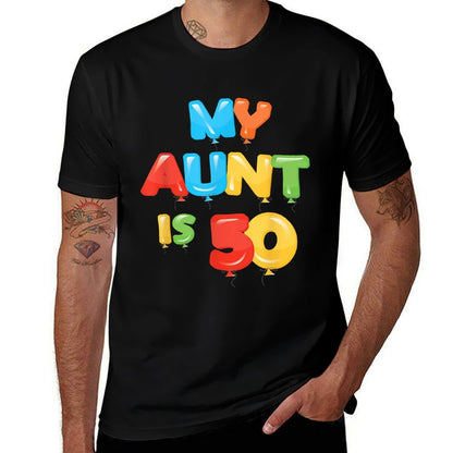 My Aunt Is 50 Years Old 50th Auntie Birthday Design For Her  Vintage-inspired T-Shirt
