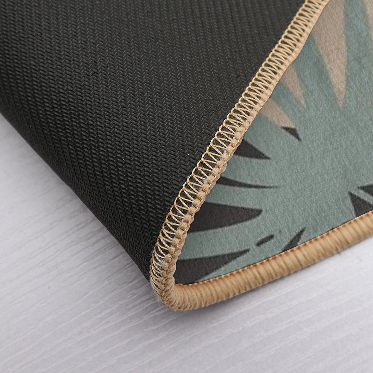 Abstract Modern Leaves  Non-Slip Bath Mat