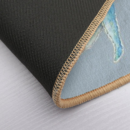 Humpback Whales (blue)  Eco-Friendly Bath Mat