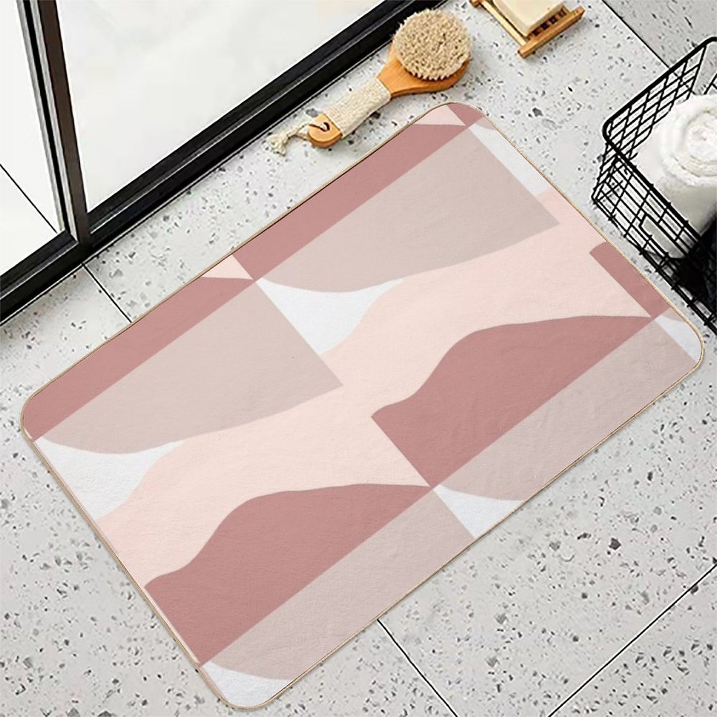 Pink Design  Toxin-Free Bath Mat