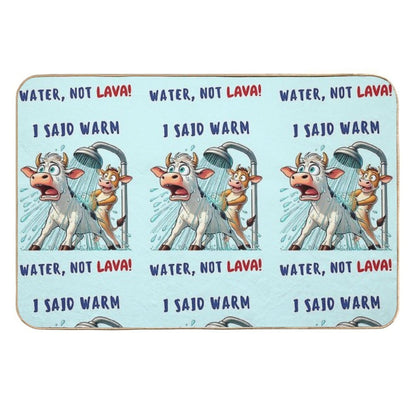 Hot Shower Disaster!  Odorless Bath Mat