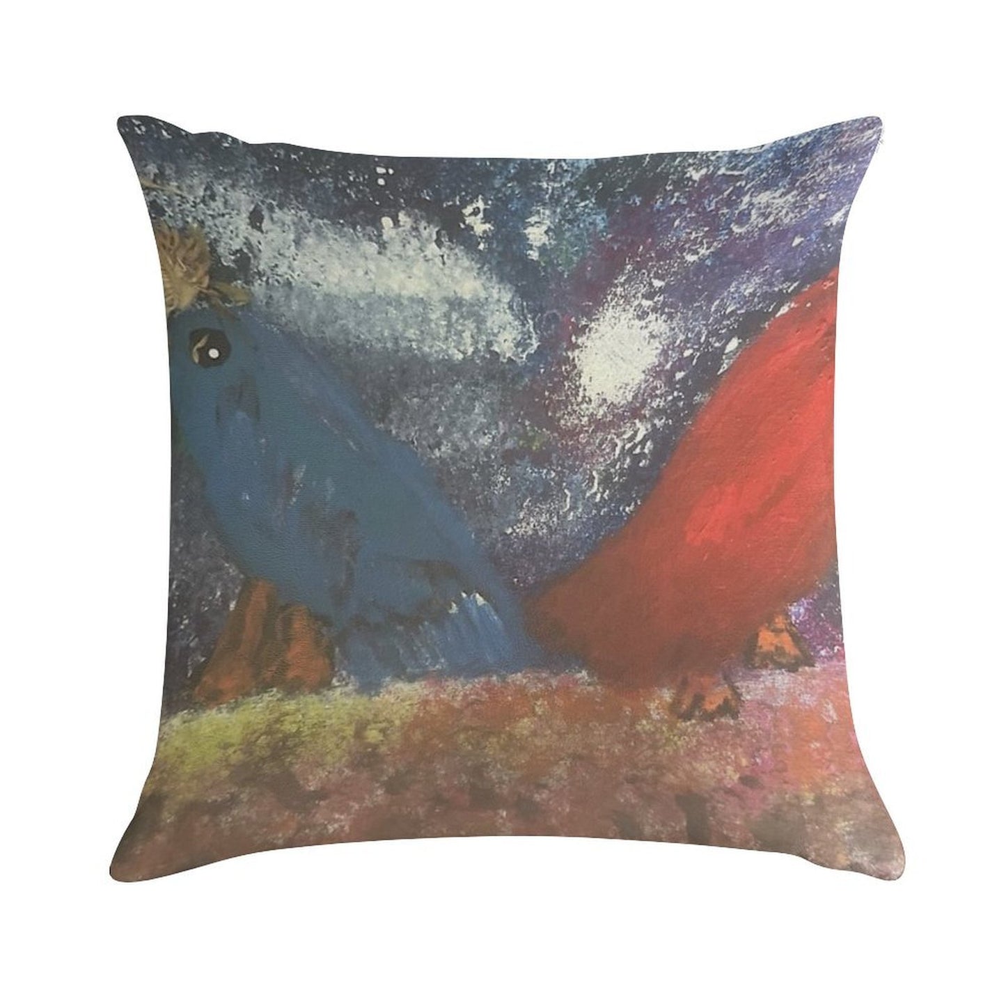 Cosmic Companions Soft Washable Throw Pillow
