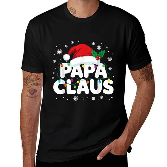Papa Claus Matching Family Christmas Pajamas  Durable T-Shirt