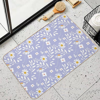 Moroccan Floral  Fade-Resistant Bath Mat