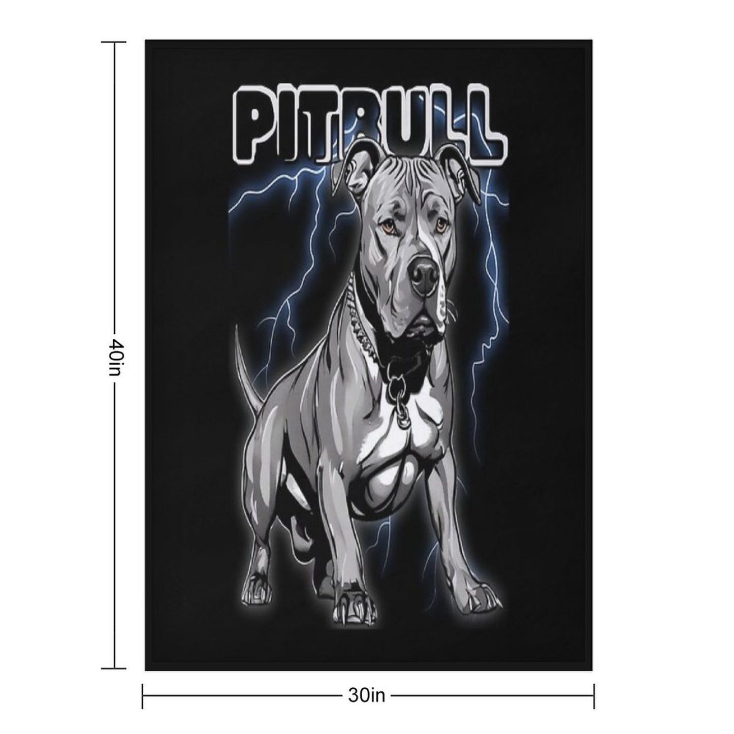Pitbull Wrinkle-free Throw Blanket