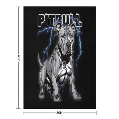 Pitbull Wrinkle-free Throw Blanket
