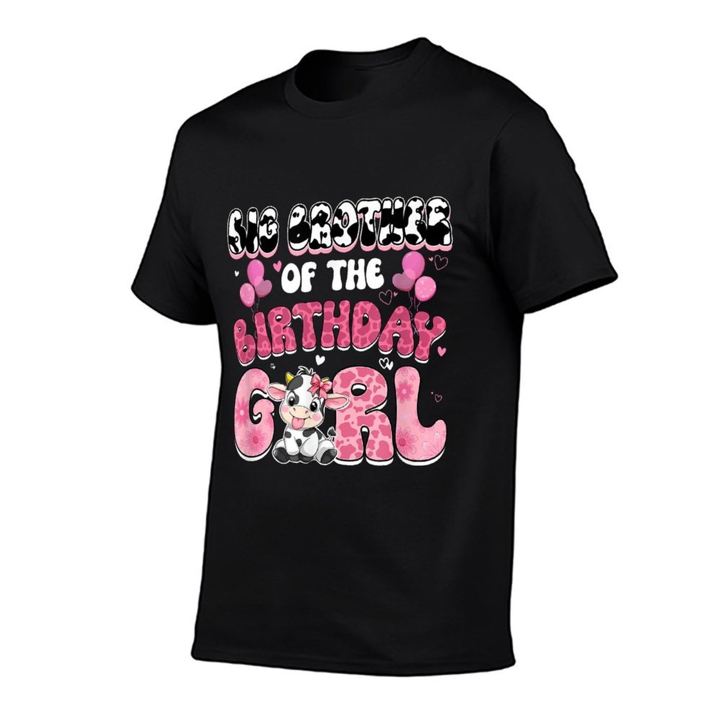 Big Brother Of The Birthday Girl Cow Farm Family 1St  Moisture-wicking T-Shirt