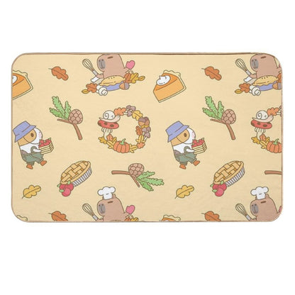 Bubu The Guinea Pig, Fall And Pie  Toxin-Free Bath Mat