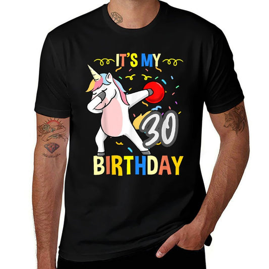 Its My 30th Birthday Dabbing Unicorn Bowling  Breathable T-Shirt