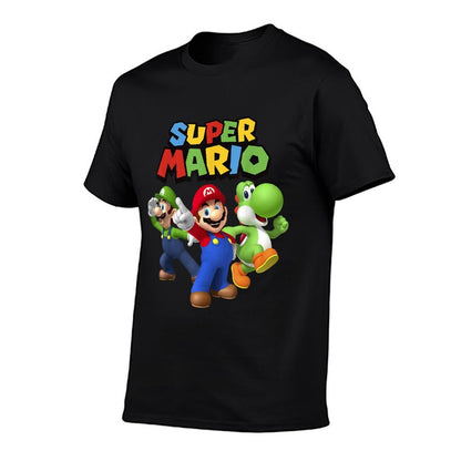 Super Mario Luigi Mario And Yoshi Group Shot  Slim-fit Cut T-Shirt